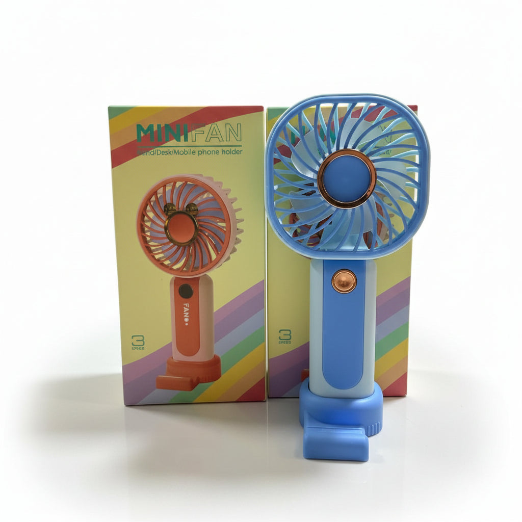 Mini Fan with Mobile Phone Holder Online in Karachi Pakistan madinagift.pk