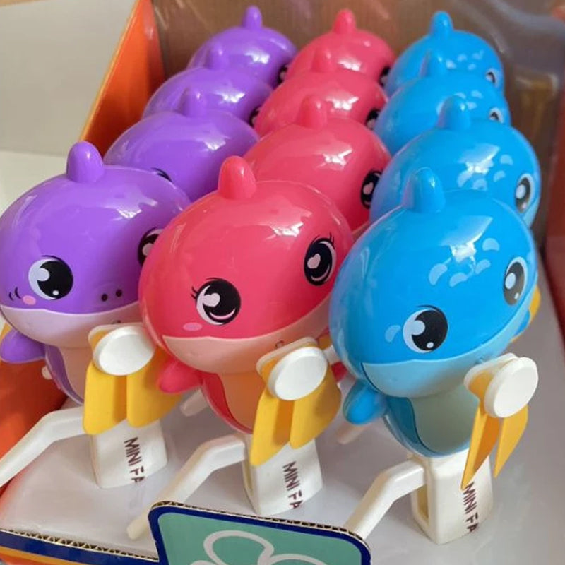 Cute Shark Mini Hand Press Fan For Kids Madina Gift