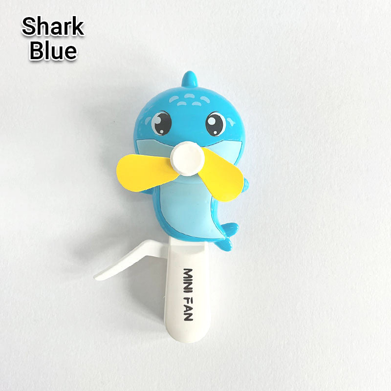 Cute Shark Mini Hand Press Fan For Kids Madina Gift