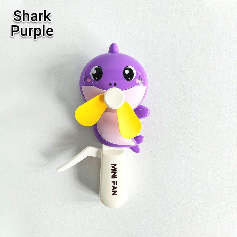 Cute Shark Mini Hand Press Fan For Kids Madina Gift
