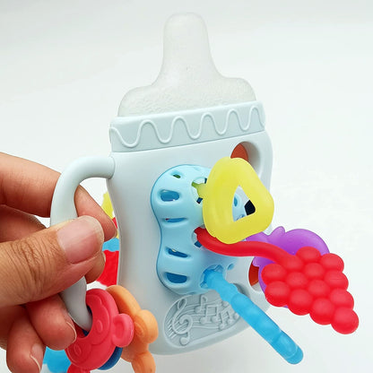 0257-1 Buy Cute Milk Bottle Shape Sensory Teething Toys For Toddlers - Madina Gift