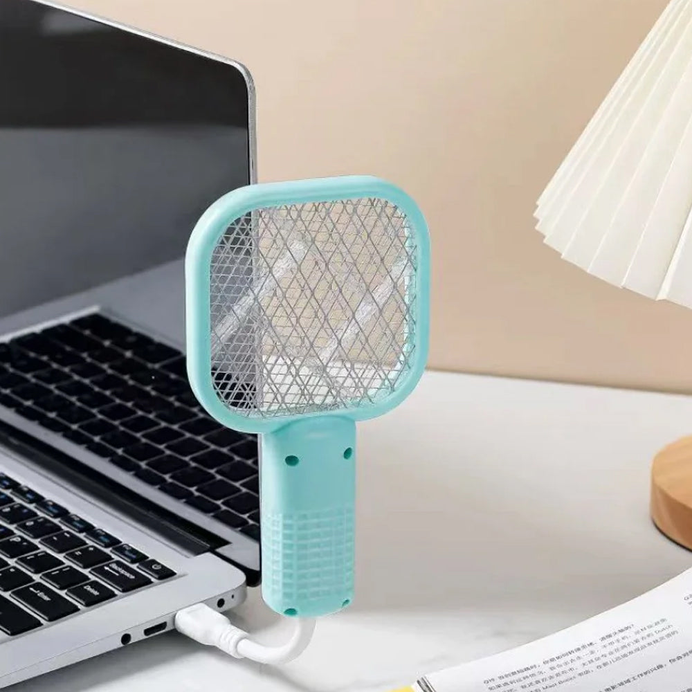 USB Powered Electric Mosquito Swatter Portable Handheld Fly Insect Killer Racquet - Madina Gift - www.madinagift.pk