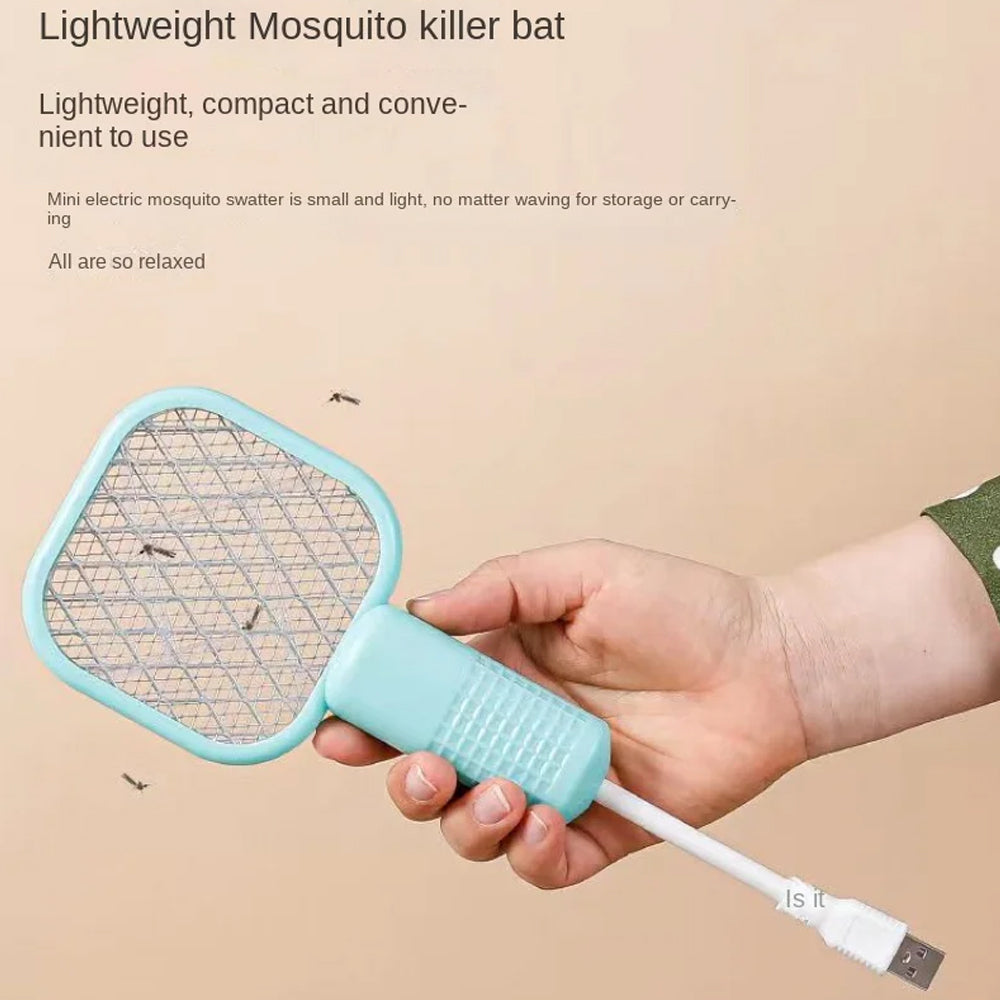 USB Powered Electric Mosquito Swatter Portable Handheld Fly Insect Killer Racquet - Madina Gift - www.madinagift.pk