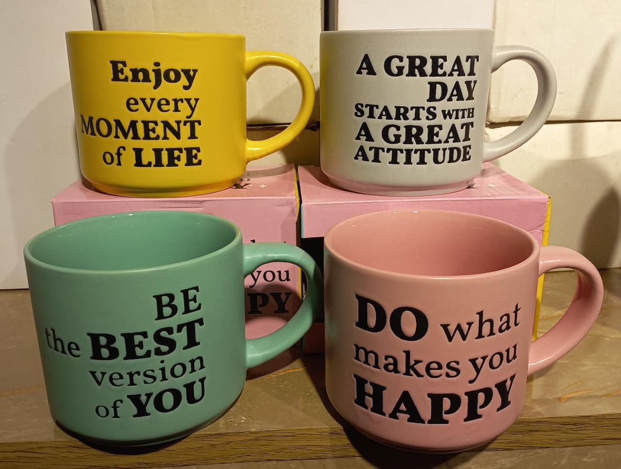 Motivational Quotes Ceramic Mugs Online in Karachi Pakistan Madina Gift