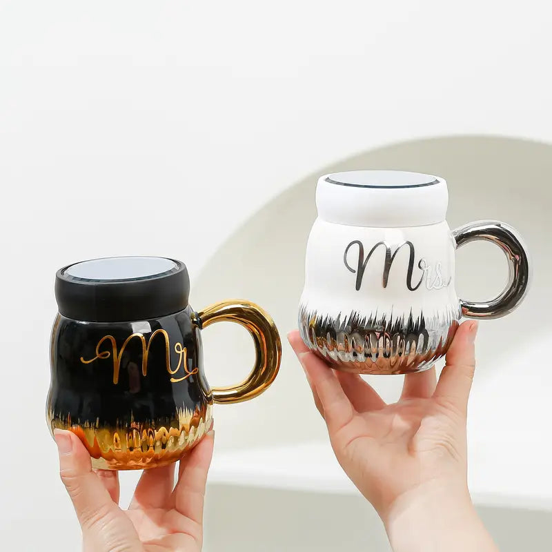 Mr & Mrs Coffee Mug Set For Couples Madina Gift