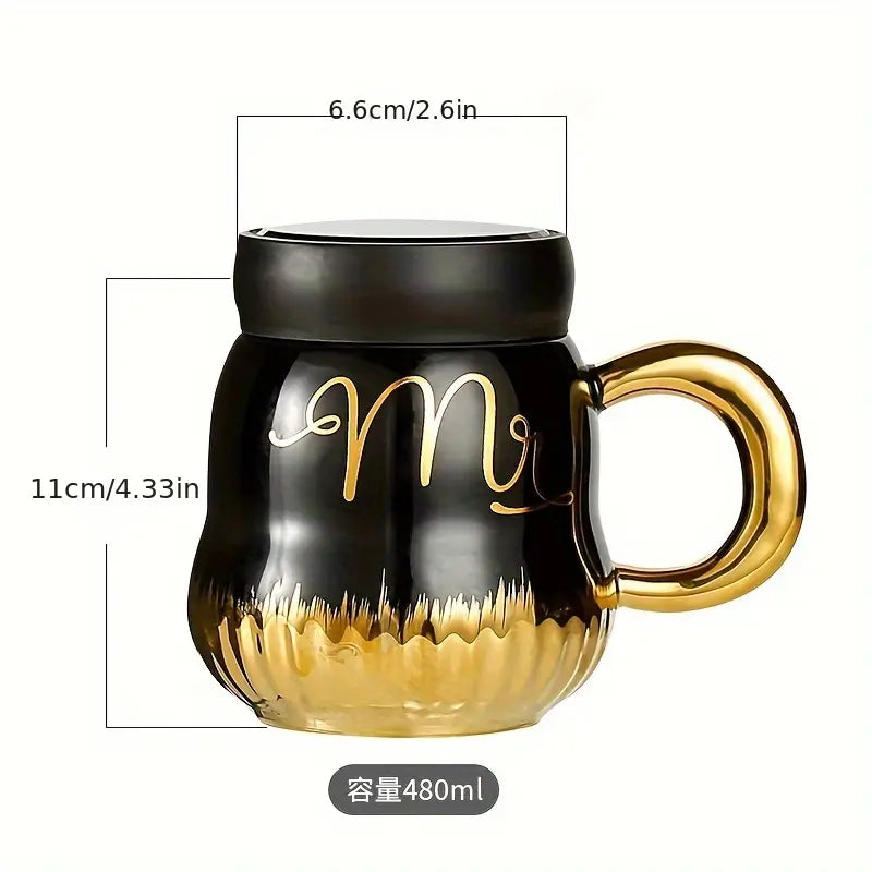 Mr & Mrs Coffee Mug Set For Couples Madina Gift