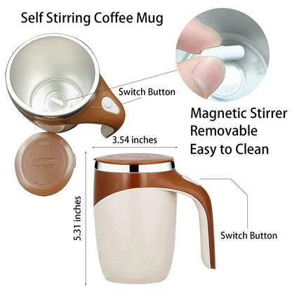 Multifunctional Automatic Magnetized Stirring Coffee Mug  Madina Gift