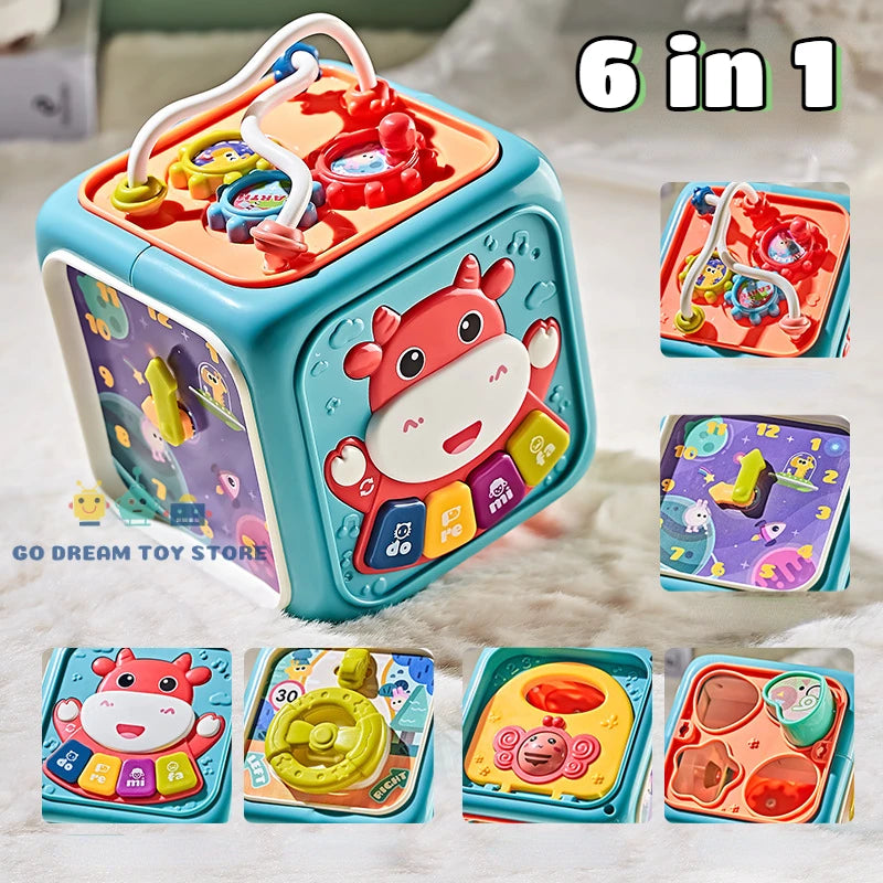 Multifunctional Musical Activity Cube For Little Kids Online in Karachi Pakistan Madina Gift