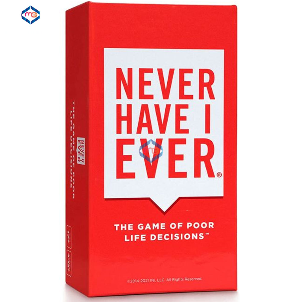 Never Have I Ever Adult Card Game (18+) - 0162D