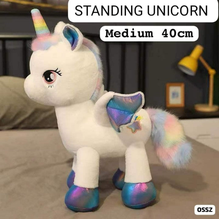 Standing Unicorn Stuffed Toy - Madina Gift