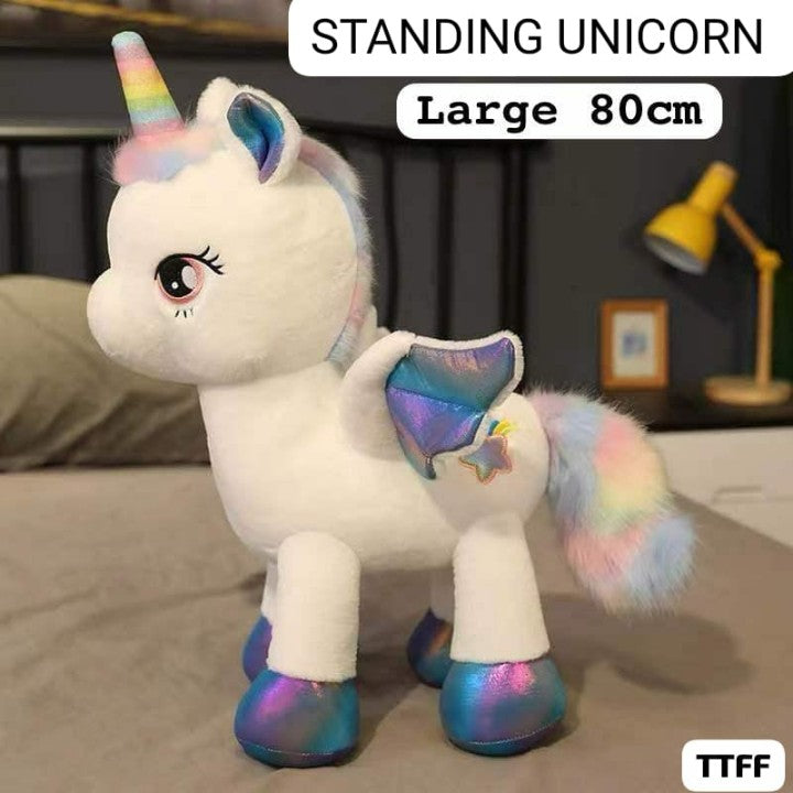 Standing Unicorn Stuffed Toy - Madina Gift
