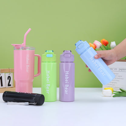 3Pcs Bottle Set With Straw