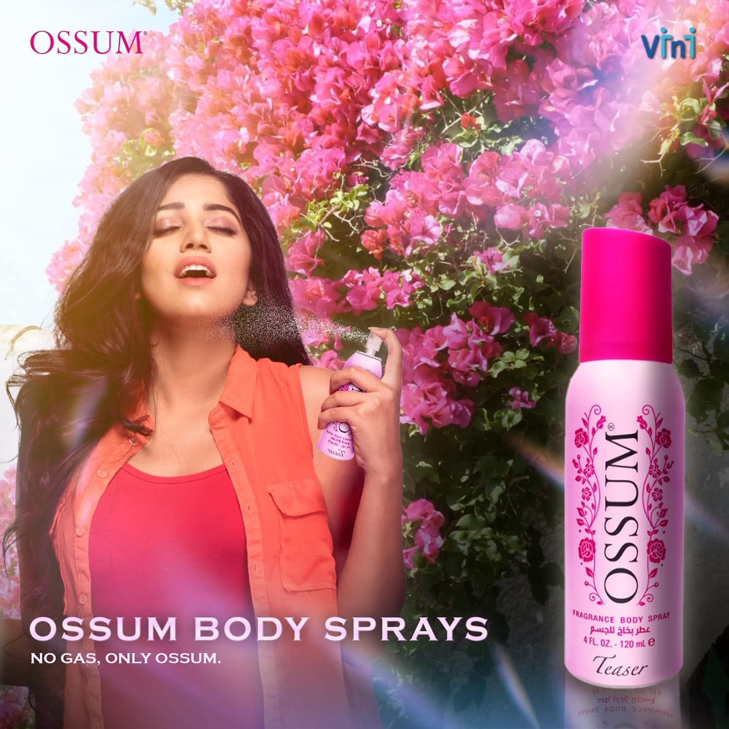 OSSUM Teaser By FOGG Gas Free Deodorant Body Spray For Women