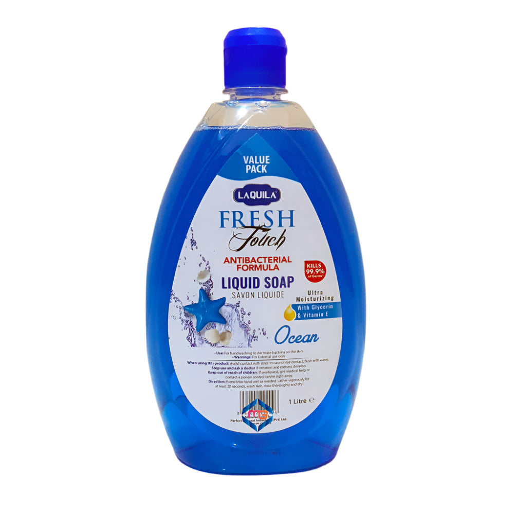 Laquila Ocean Fresh Touch Liquid Soap 1000 ML Value Pack Madina Gift