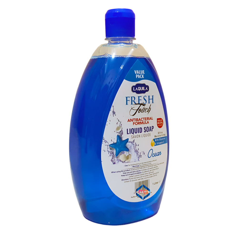 Laquila Ocean Fresh Touch Liquid Soap 1000 ML Value Pack Madina Gift