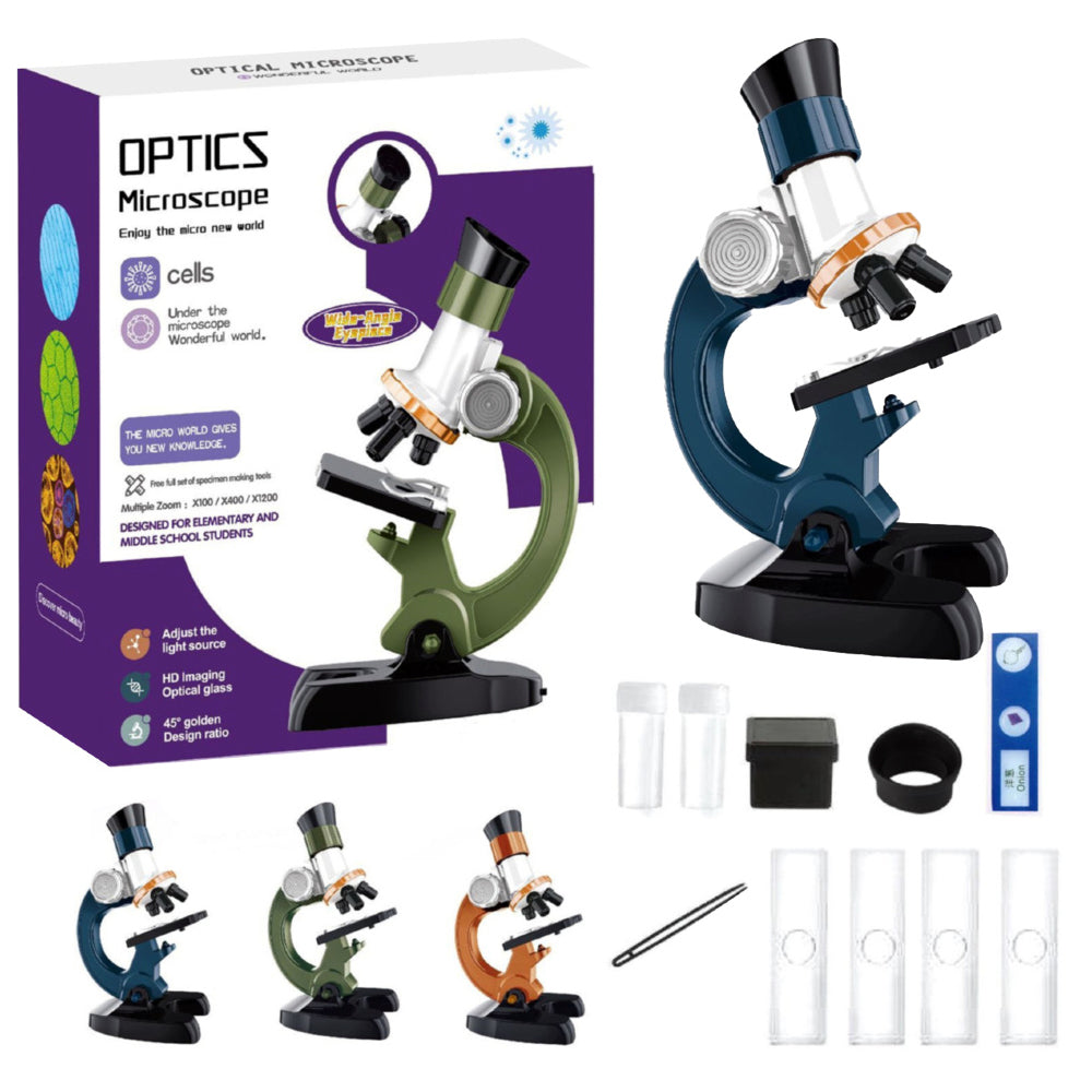 Optics Microscope For Kids - 1200 X Microscope Kit LZ8606 Madina Gift