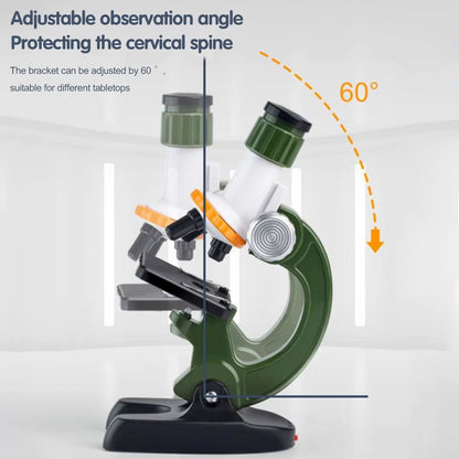 Optics Microscope For Kids - 1200 X Microscope Kit LZ8606 Madina Gift Lab