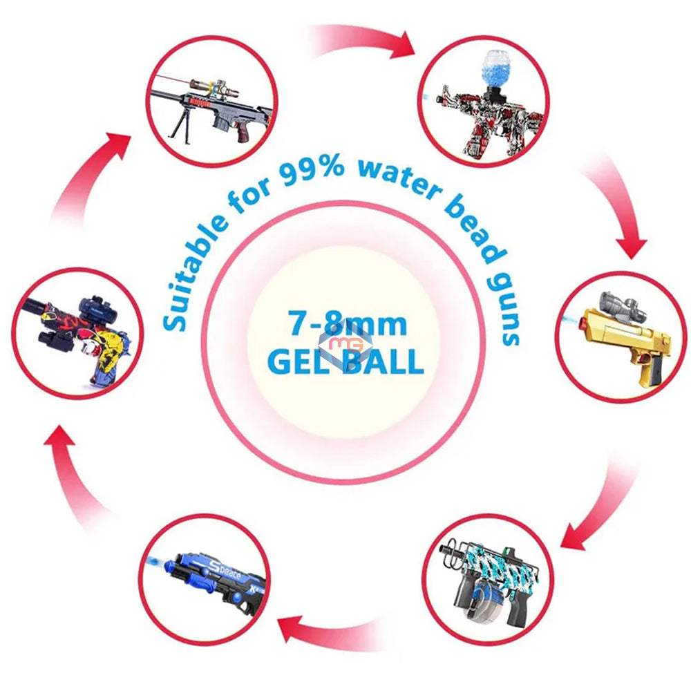 500 Pcs Orbeez Gel Balls for Blaster Gun - Madina Gift