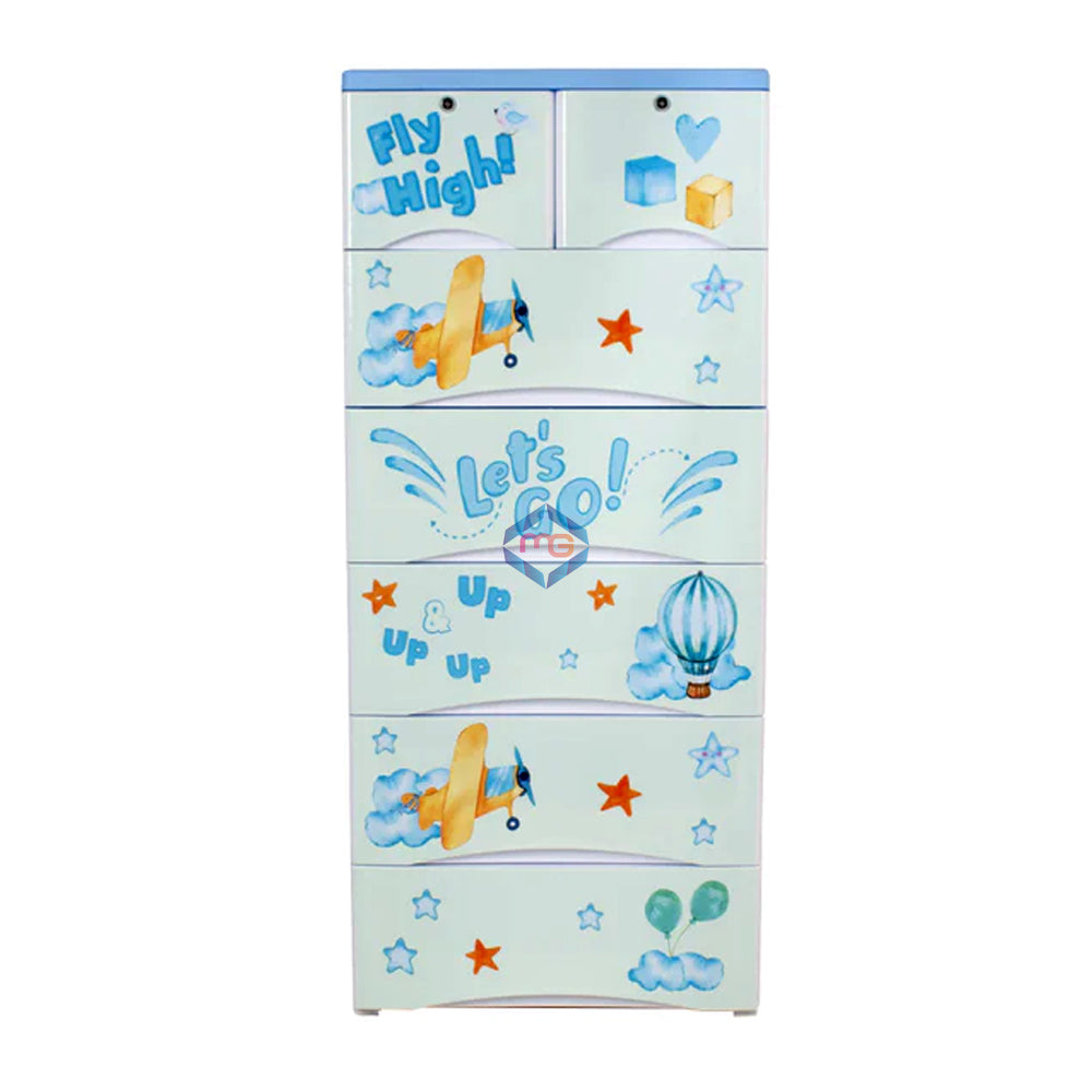 Kideez Fly High 5+2 Drawer