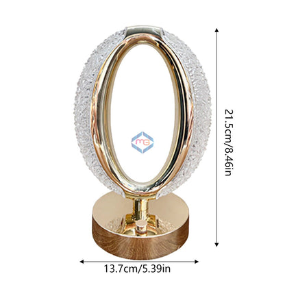 LED Crystal Oval Table Lamp - Madina Gift