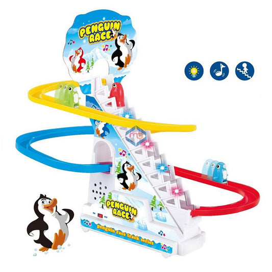 Electric Penguin Climbing Stairs Tracks Slide - 2021-4 - Madina Gift