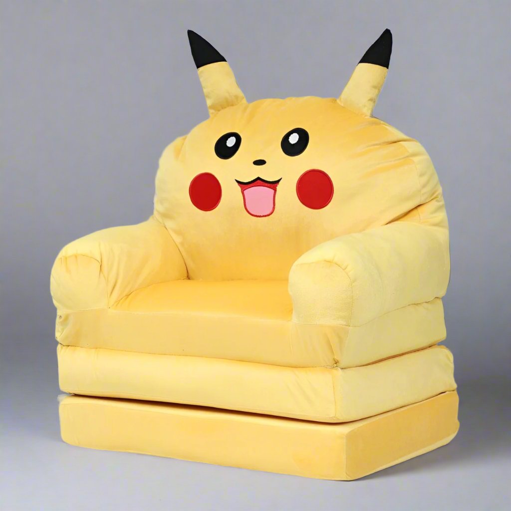 Pickachu Plush Baby Sofa Cum Bed For Kids Online in Karachi Pakistan Madina Gift