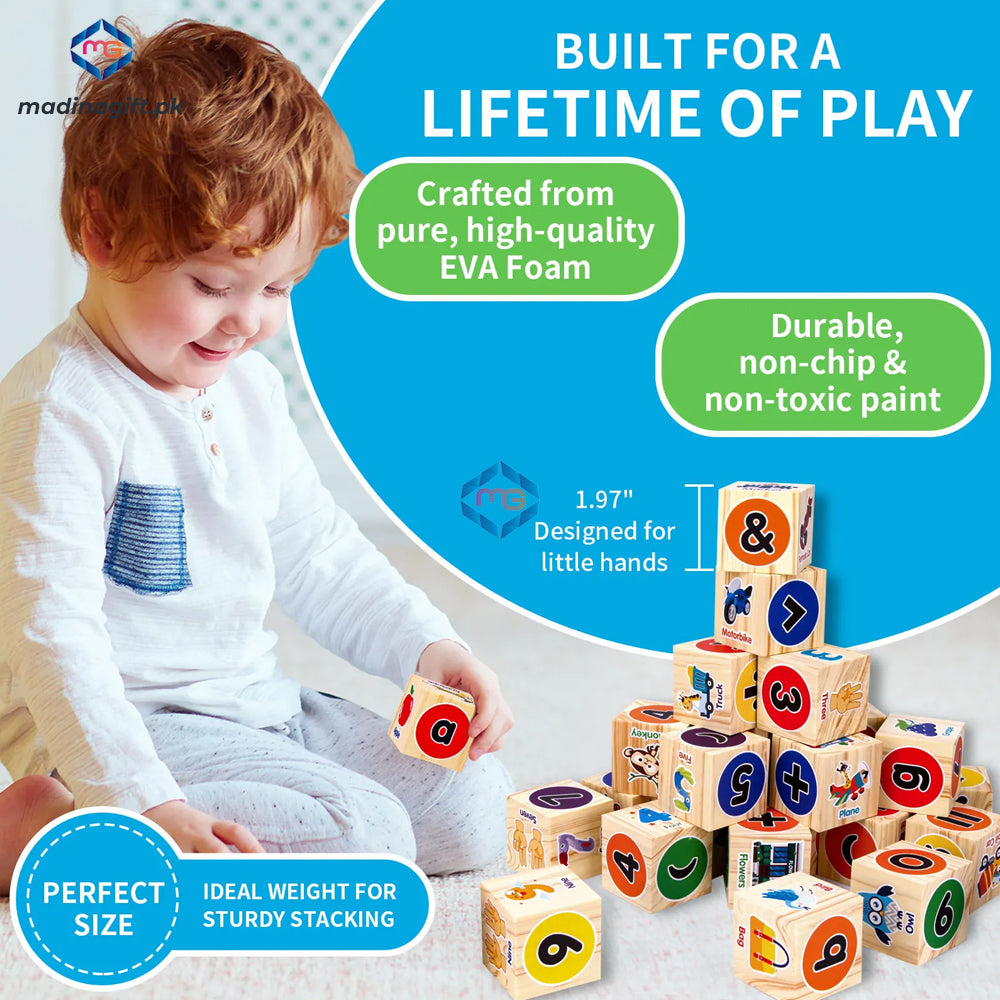 20 PCS 3D Foam Creative Building Blocks - TH86201 - Madina Gift