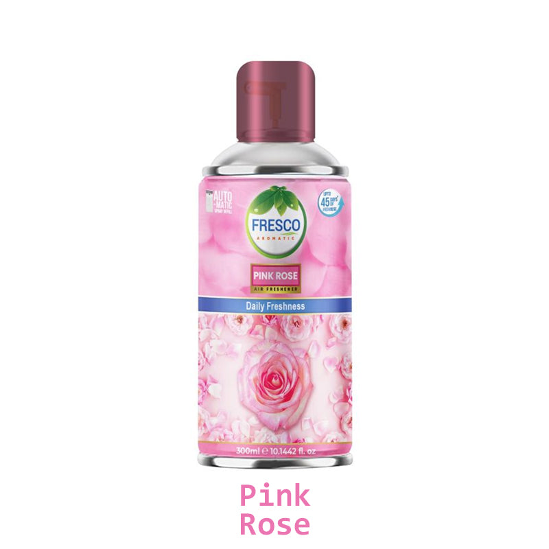 PINK ROSE Fresco Automatic Air Freshener Refill 300 ML Madina Gift