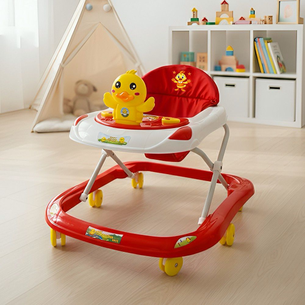 Playful Red Chick Interactive Baby Walker Online in Karachi Pakistan madinagift.pk