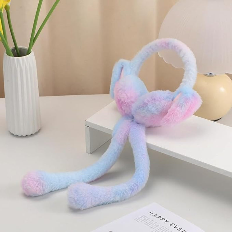 Plush Bunny Ear Muff Fluffy Rabbit Ear Headband Online in Karachi Pakistan Madina Gift