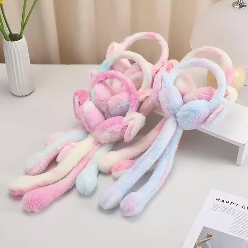 Plush Bunny Ear Muff Fluffy Rabbit Ear Headband Online in Karachi Pakistan Madina Gift