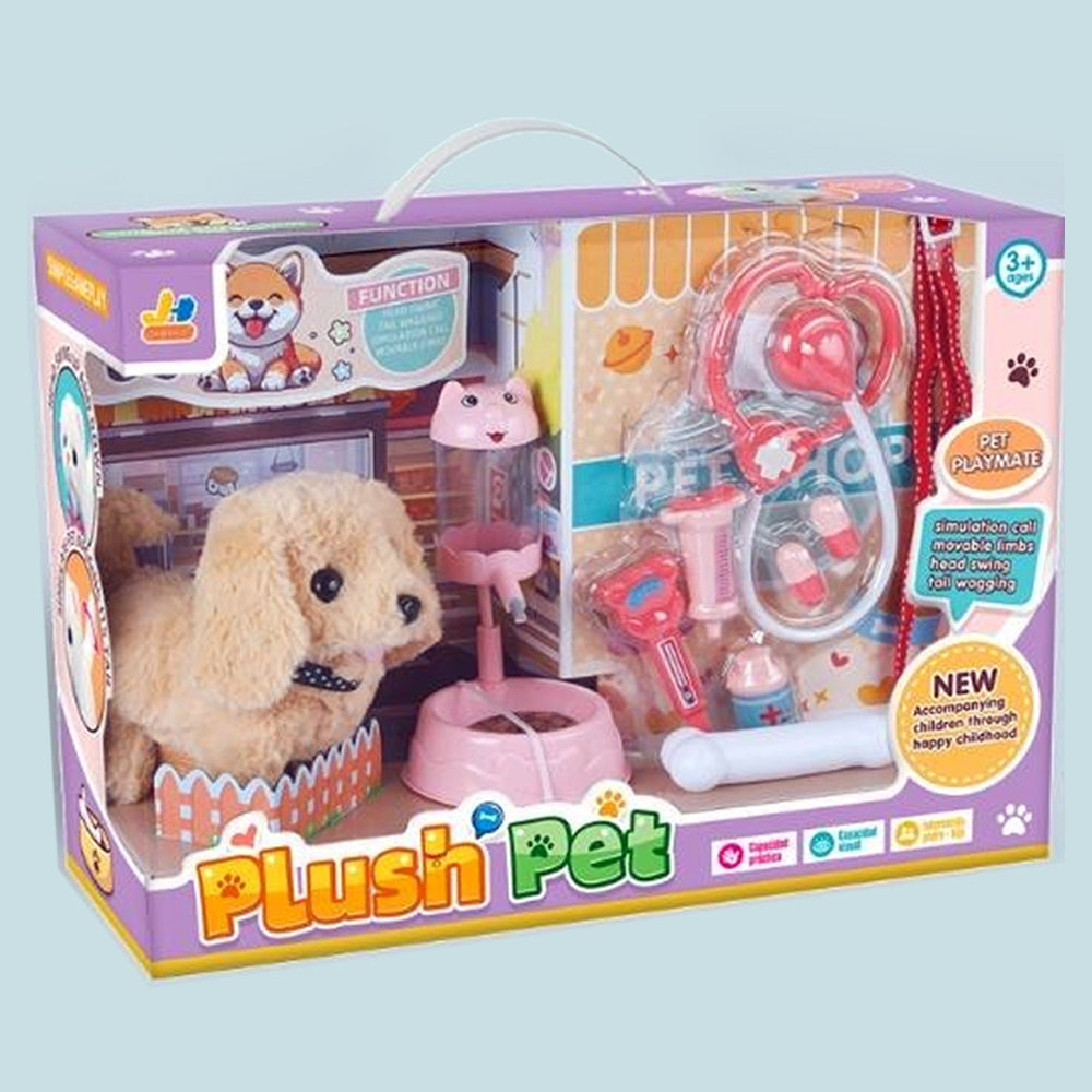 Plush Pet Puppy 810 Walks With Sounds & Accessories Madina Gift