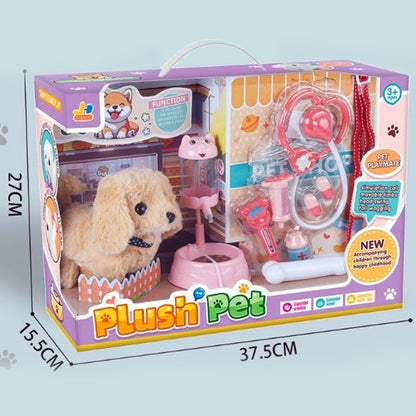 Plush Pet Puppy 810 Walks With Sounds & Accessories Madina Gift