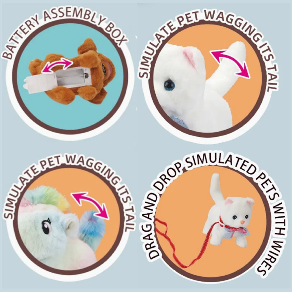 Plush Pet Puppy 810 Walks With Sounds & Accessories Madina Gift