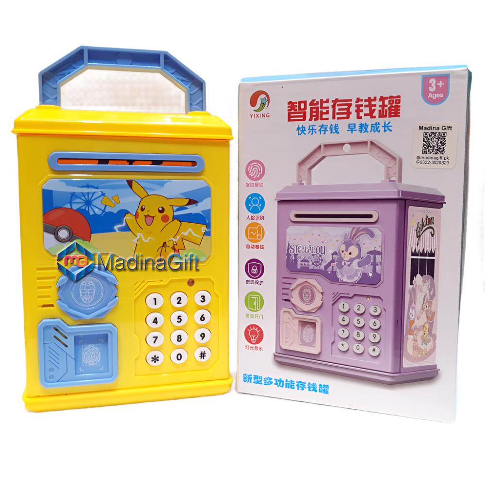 Pokemon Rechargeable ATM Money Safe Bank - Face Detector & Finger Print YX306