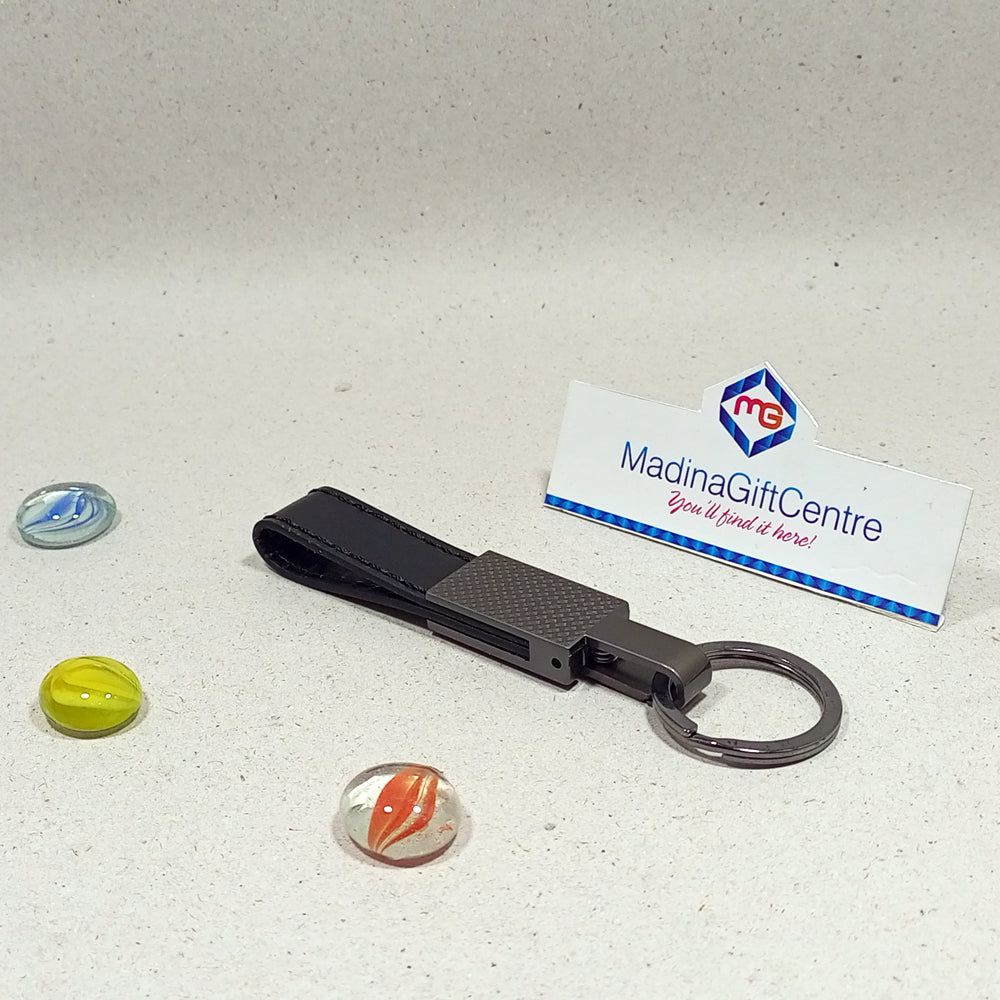 Premium SUZUKI Black Leather Keychain Madina Gift