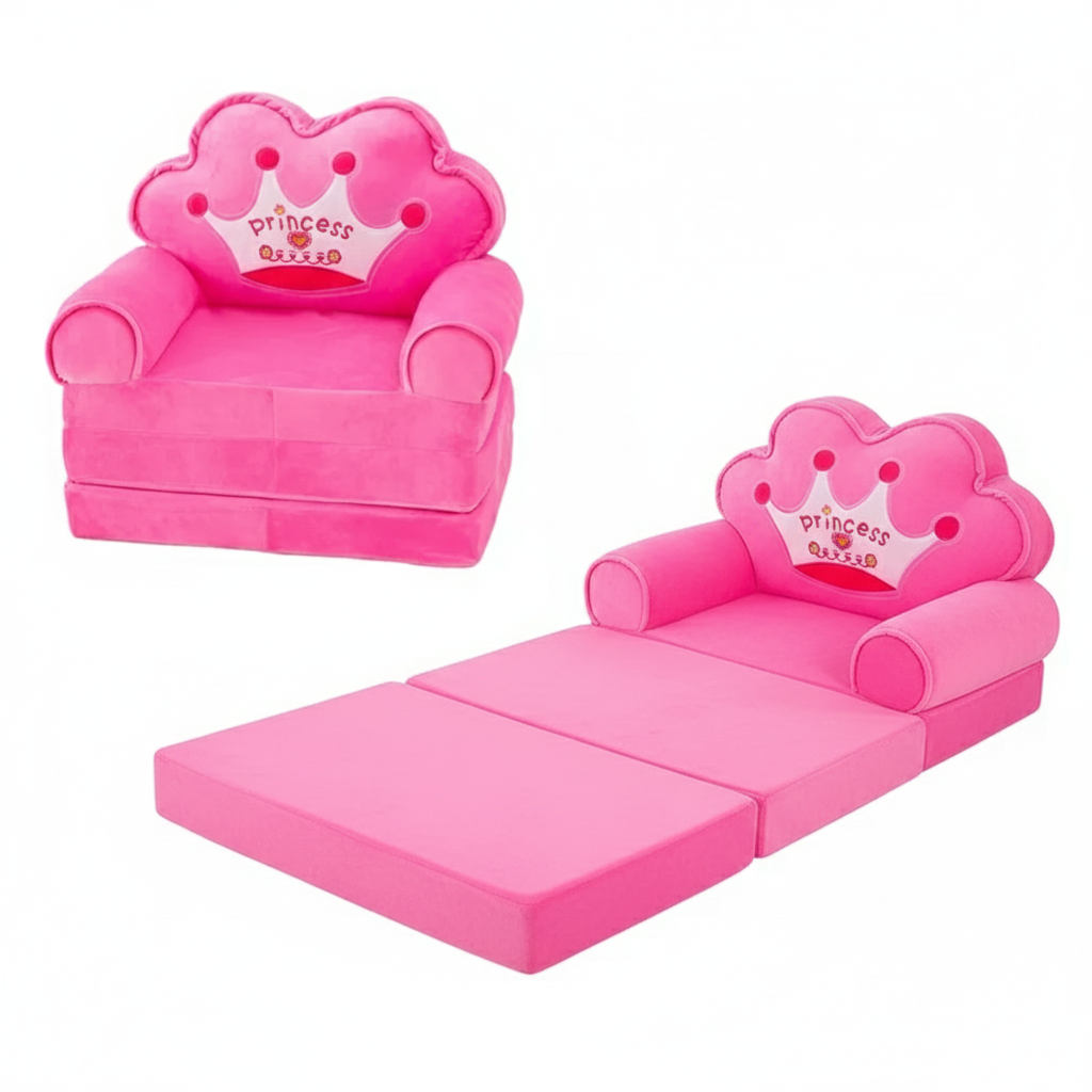 Princess Plush Baby Sofa Cum Bed For Kids Online in Karachi Pakistan Madina Gift