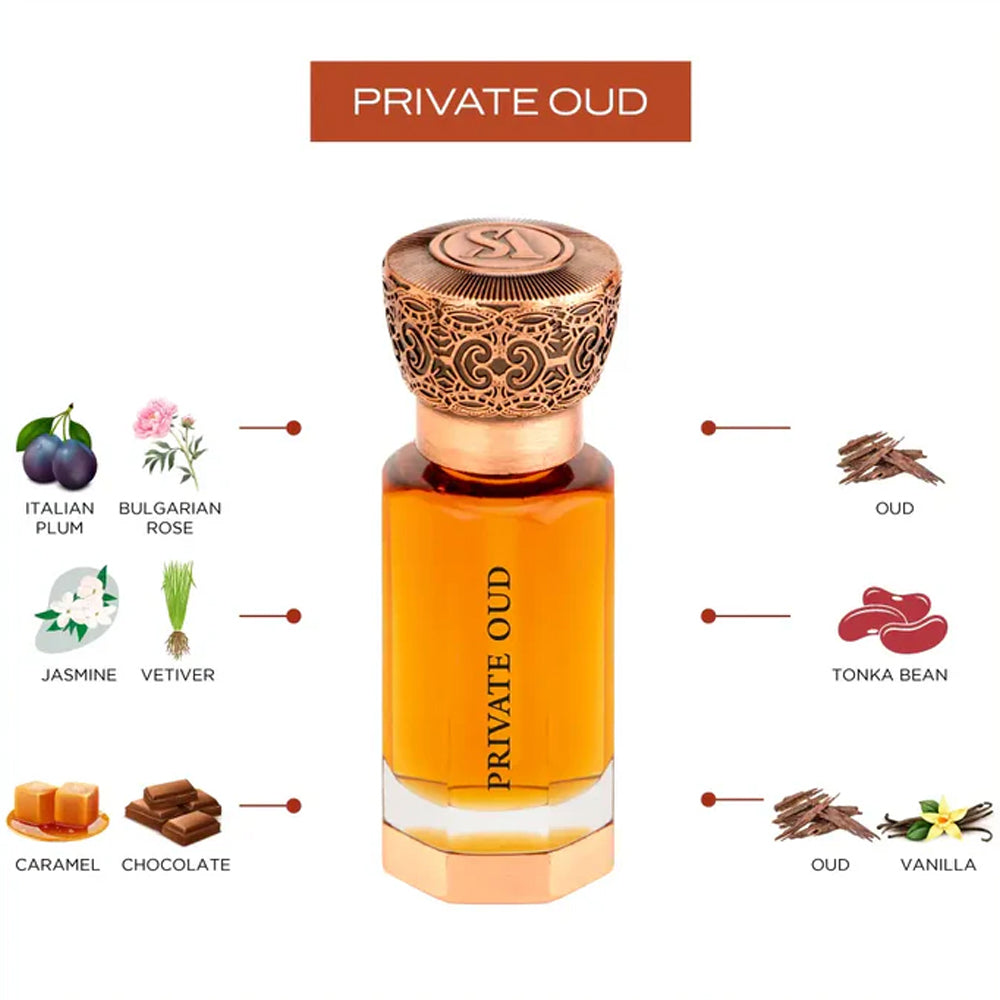 Private Oud by Swiss Arabian Concentrated Perfume Oil Attar Madina Gift