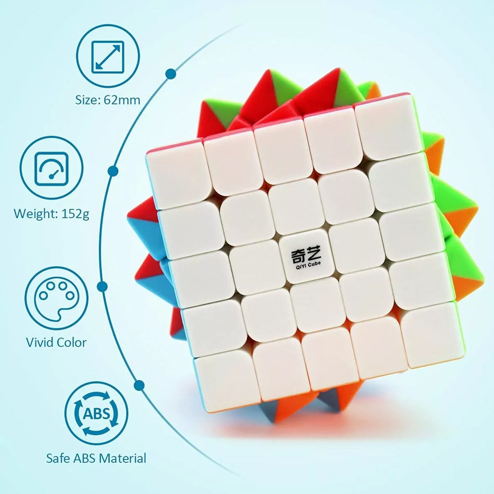 QY 5x5 High Speed Sticker-less Cube Puzzle - EQY906 - Madina Gift