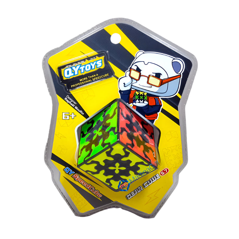 EQY821 Mind Game Problem Solving QY Speed Gear Cube 5.7 Puzzle Madina Gift
