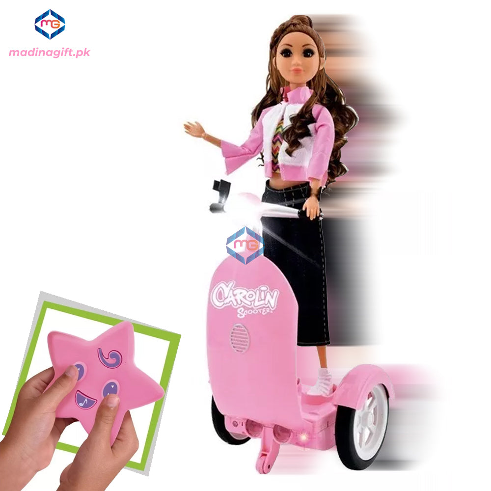 Remote Control Carolin Scooter Doll Set - JJ8856 - Madina Gift