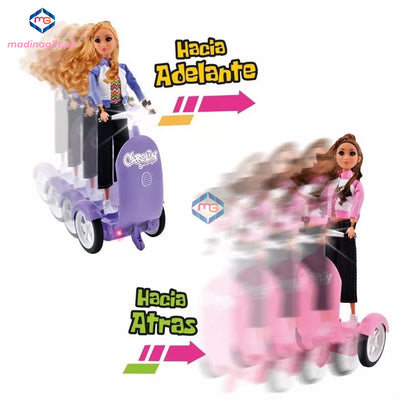 Remote Control Carolin Scooter Doll Set - JJ8856 - Madina Gift