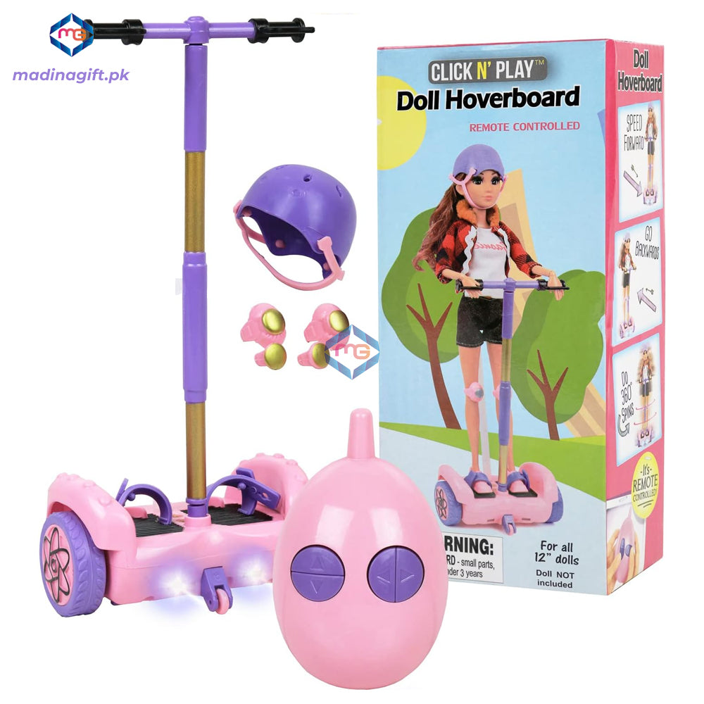 Remote Control Click N' Play Scooter Doll Set - JJ8833-1 - Madina Gift