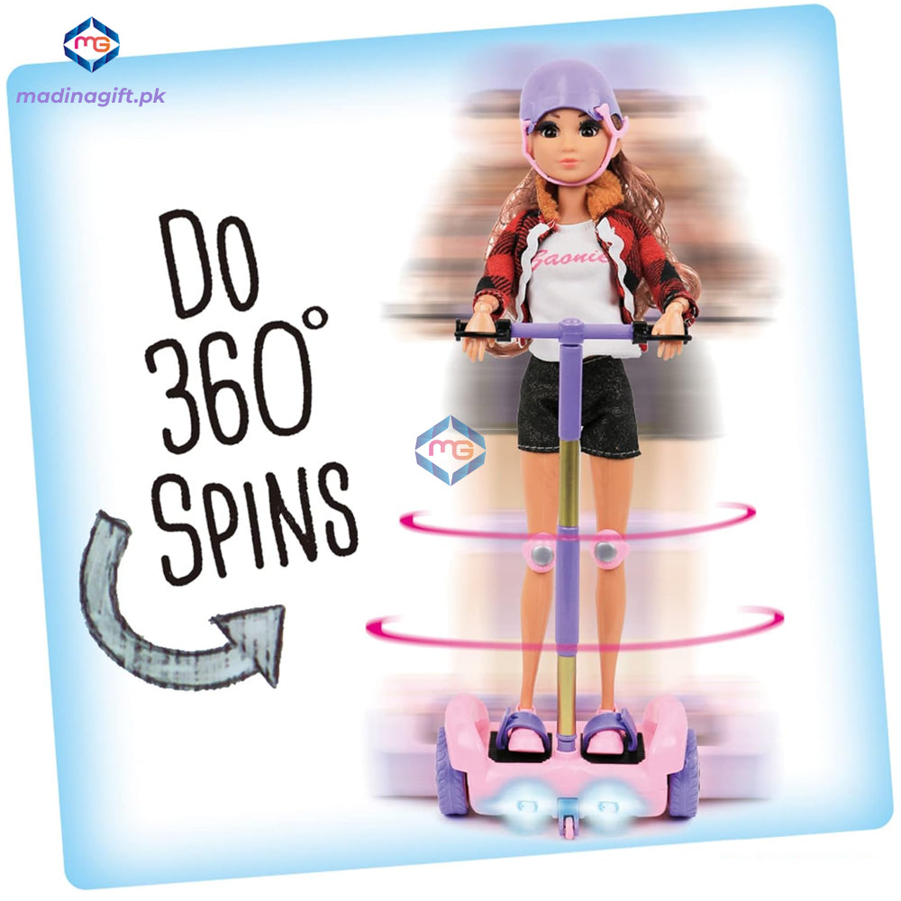 Remote Control Click N' Play Scooter Doll Set - JJ8833-1 - Madina Gift