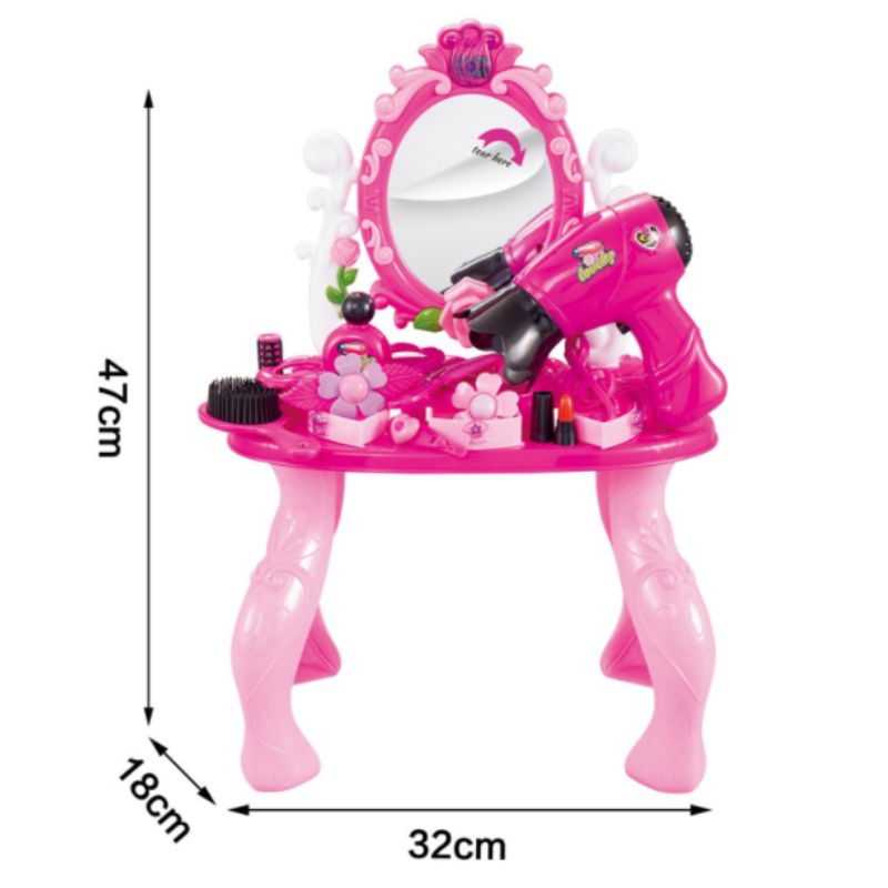 RX1700-6 Fashion Dressing Table Pretend Play Set For Kids - Madina Gift 