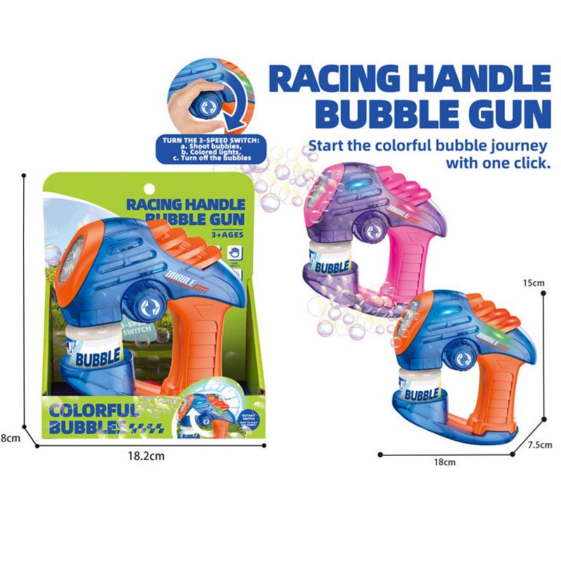 Racing Handle 3 Speed Bubble Gun P82058 Online in Pakistan Madina Gift