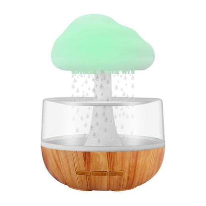 Rain Cloud Humidifier Water Drip Aromatherapy Diffuser Humidifier, Raining Cloud Night Light with 7 Color Lights, Essential Oil Diffuser Humidifier Waterfall Lamp. Relaxing Water Drop Sound for Sleep. Madina Gift