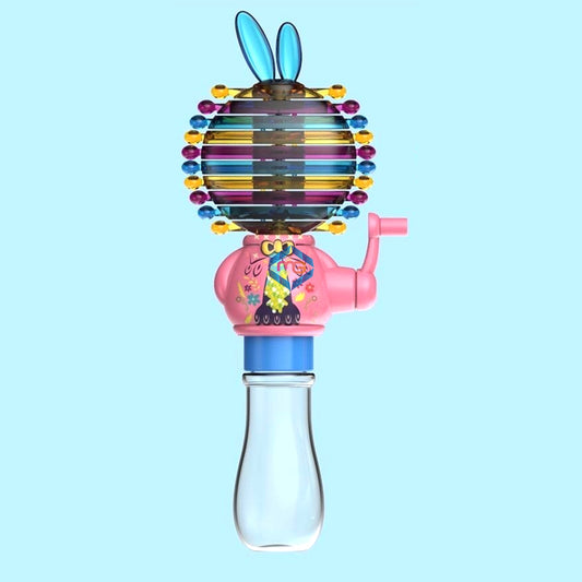 Funny 2 in 1 Bubble Rainbow Hand Spin Rotating Toy Candy