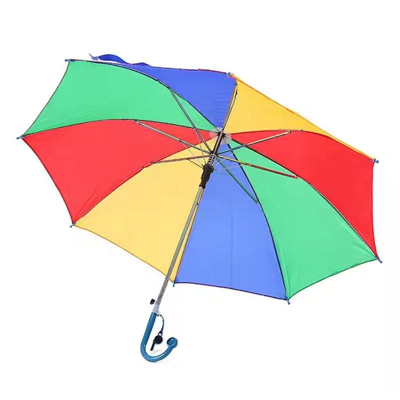 Multicolor Rainbow Umbrella with Whistle 34 Inches Online in Pakistan Madina Gift