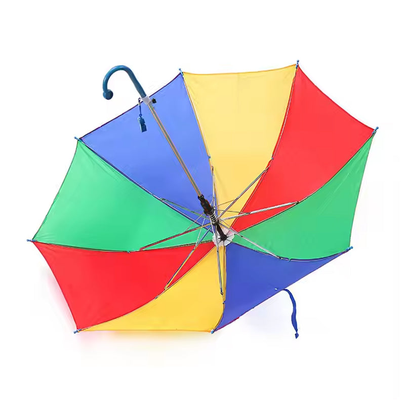 Multicolor Rainbow Umbrella with Whistle 34 Inches Online in Pakistan Madina Gift